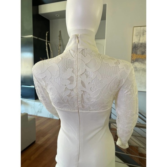 Nookie White Lady Lace Long Sleeve Midi Dress in White - XL - Picture 5 of 10